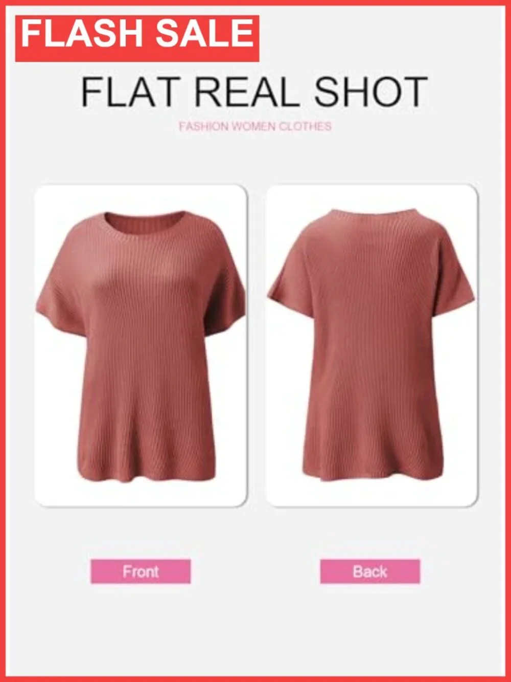 Womens Crewneck Short Sleeve Sweater Casual Tunic Lightweight Summer Pullover